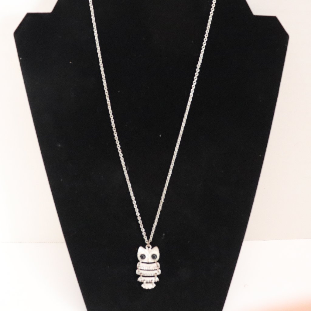 Owl Silver Tone Necklace Claires Brand Chain 912in Necklace 1012 In